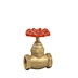 Brass Globe Valve (Red Hollow - out Handwheel, Female Thread)